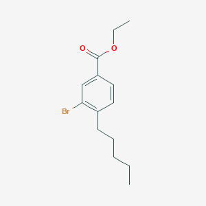 Ethyl 3-bromo-4-pentylbenzoate - 1131594-50-7