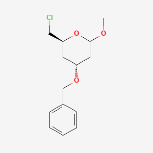 (2S,4R)-4-(Benzyloxy)-2-(chloromethyl)-6-methoxytetrahydro-2H-pyran - 