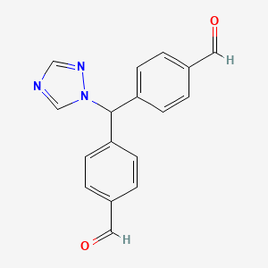 4,4'-((1H-1,2,4-triazol-1-yl)methylene)dibenzaldehyde - 