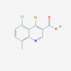 4-Bromo-5-chloro-8-methylquinoline-3-carboxylic acid - 