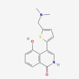 4-(5-((Dimethylamino)methyl)thiophen-2-yl)-5-hydroxyisoquinolin-1(2H)-one - 651030-24-9