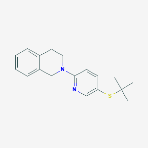 2-(5-(tert-Butylthio)pyridin-2-yl)-1,2,3,4-tetrahydroisoquinoline - 