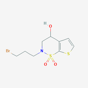 2-(3-bromopropyl)-4-hydroxy-3,4-dihydro-2H-thieno[3,2-e][1,2]thiazine 1,1-dioxide - 