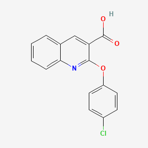 2-(4-Chlorophenoxy)quinoline-3-carboxylic acid - 88284-20-2