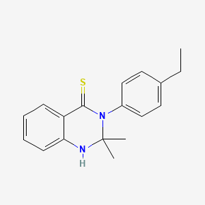 3-(4-Ethylphenyl)-2,2-dimethyl-2,3-dihydroquinazoline-4(1H)-thione - 823195-54-6