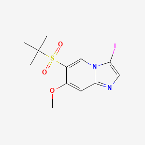 6-(tert-Butylsulfonyl)-3-iodo-7-methoxyimidazo[1,2-a]pyridine - 