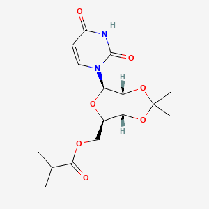 ((3aR,4R,6R,6aR)-6-(2,4-dioxo-3,4-dihydropyrimidin-1(2H)-yl)-2,2-dimethyltetrahydrofuro[3,4-d][1,3]dioxol-4-yl)methyl isobutyrate - 2346620-53-7
