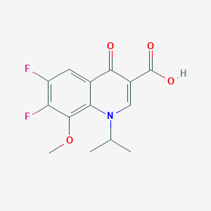 6,7-Difluoro-1-isopropyl-8-methoxy-4-oxo-1,4-dihydroquinoline-3-carboxylic acid - 874482-59-4