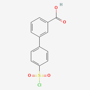4'-(Chlorosulfonyl)-[1,1'-biphenyl]-3-carboxylic acid - 
