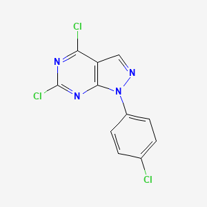 4,6-Dichloro-1-(4-chlorophenyl)-1h-pyrazolo[3,4-d]pyrimidine - 5334-34-9