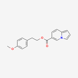 4-Methoxyphenethyl indolizine-6-carboxylate - 