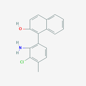 1-(2-Amino-3-chloro-4-methylphenyl)naphthalen-2-ol - 