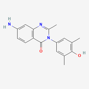4(3H)-Quinazolinone, 7-amino-3-(3,5-dimethyl-4-hydroxyphenyl)-2-methyl- - 27945-58-0