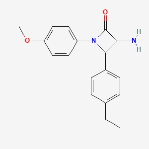 3-Amino-4-(4-ethylphenyl)-1-(4-methoxyphenyl)azetidin-2-one - 