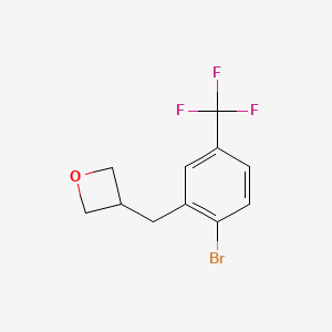 3-(2-Bromo-5-(trifluoromethyl)benzyl)oxetane - 