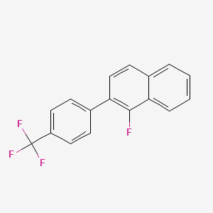 1-Fluoro-2-(4-(trifluoromethyl)phenyl)naphthalene - 