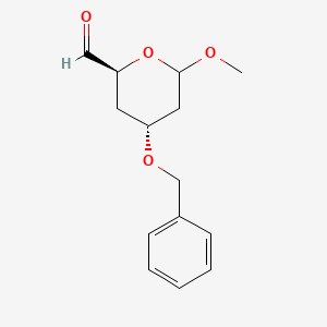 (2S,4R)-4-(Benzyloxy)-6-methoxytetrahydro-2H-pyran-2-carbaldehyde - 