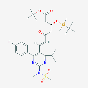 tert-Butyl (R,E)-3-((tert-butyldimethylsilyl)oxy)-7-(4-(4-fluorophenyl)-6-isopropyl-2-(N-methylmethylsulfonamido)pyrimidin-5-yl)-5-oxohept-6-enoate - 