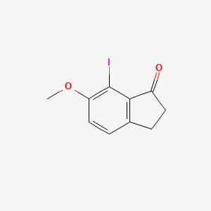 7-Iodo-6-methoxy-2,3-dihydro-1H-inden-1-one - 