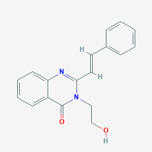 3-(2-Hydroxyethyl)-2-styrylquinazolin-4(3H)-one - 