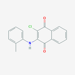 2-Chloro-3-(2-methylanilino)naphthalene-1,4-dione - 64530-59-2