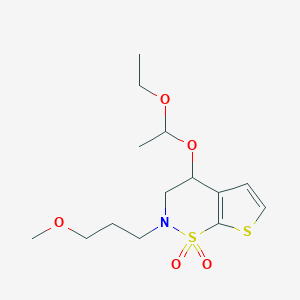4-(1-ethoxyethoxy)-2-(3-methoxypropyl)-3,4-dihydro-2H-thieno[3,2-e][1,2]thiazine 1,1-dioxide - 