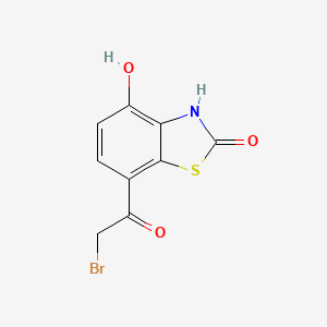 7-(2-Bromoacetyl)-4-hydroxybenzo[d]thiazol-2(3H)-one - 858635-83-3