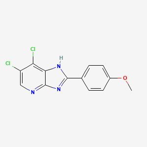 6,7-Dichloro-2-(4-methoxyphenyl)-3H-imidazo[4,5-b]pyridine - 