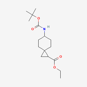 Ethyl 6-((tert-butoxycarbonyl)amino)spiro[2.5]octane-1-carboxylate - 