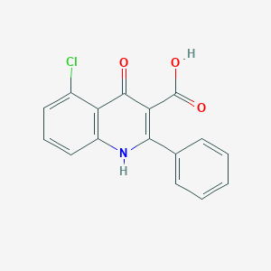 5-Chloro-4-hydroxy-2-phenylquinoline-3-carboxylic acid - 