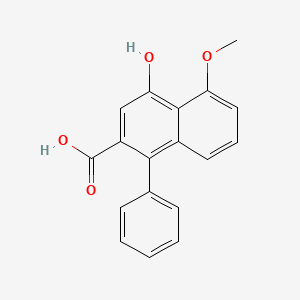 4-hydroxy-5-methoxy-1-phenyl-naphthalene-2-carboxylic Acid - 94712-32-0