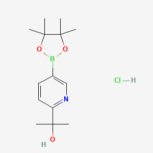 2-(5-(4,4,5,5-Tetramethyl-1,3,2-dioxaborolan-2-yl)pyridin-2-yl)propan-2-ol hydrochloride - 