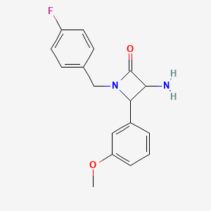 3-Amino-1-(4-fluorobenzyl)-4-(3-methoxyphenyl)azetidin-2-one - 