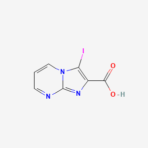 3-Iodoimidazo[1,2-a]pyrimidine-2-carboxylic acid - 