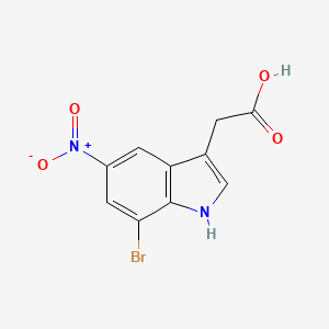 2-(7-bromo-5-nitro-1H-indol-3-yl)acetic acid - 87240-12-8