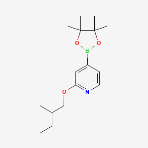 2-(2-Methylbutoxy)-4-(4,4,5,5-tetramethyl-1,3,2-dioxaborolan-2-yl)pyridine - 1346707-91-2
