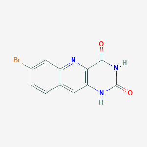 7-Bromopyrimido[5,4-b]quinoline-2,4-diol - 
