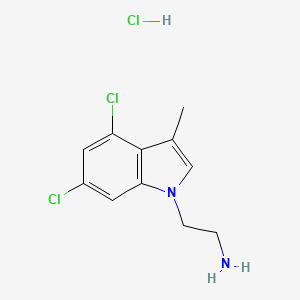 2-(4,6-Dichloro-3-methyl-1H-indol-1-yl)ethanamine hydrochloride - 