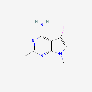 5-Iodo-2,7-dimethyl-7H-pyrrolo[2,3-d]pyrimidin-4-amine - 