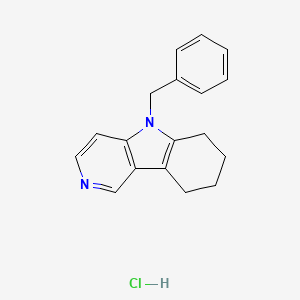 5-Benzyl-6,7,8,9-tetrahydro-5H-pyrido(4,3-b)indole monohydrochloride - 39744-92-8