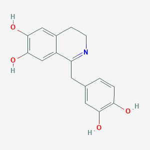 6,7-Isoquinolinediol, 1-[(3,4-dihydroxyphenyl)methyl]-3,4-dihydro- - 56632-95-2