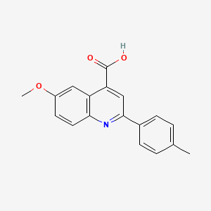 6-Methoxy-2-(4-methylphenyl)quinoline-4-carboxylic acid - 18193-09-4