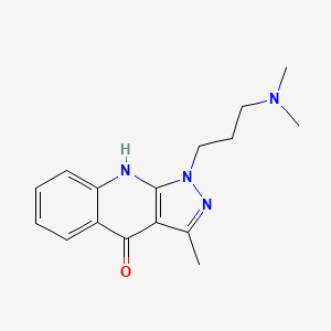 1-(3-(Dimethylamino)propyl)-3-methyl-1H-pyrazolo[3,4-b]quinolin-4(9H)-one - 120587-30-6