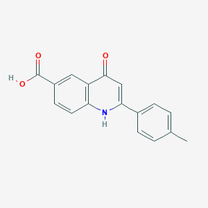 4-Oxo-2-(p-tolyl)-1,4-dihydroquinoline-6-carboxylic acid - 90034-30-3
