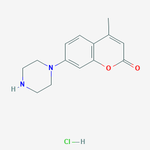 4-Methyl-7-(piperazin-1-yl)-2H-chromen-2-one hydrochloride - 