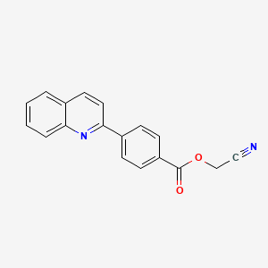 Cyanomethyl 4-(quinolin-2-yl)benzoate - 61781-57-5