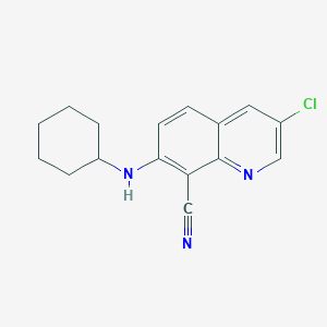3-Chloro-7-(cyclohexylamino)quinoline-8-carbonitrile - 88347-12-0