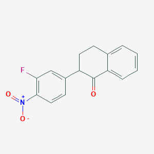 2-(3-Fluoro-4-nitrophenyl)-3,4-dihydronaphthalen-1(2H)-one - 1451449-29-8