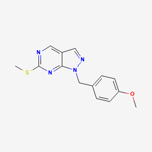 1-(4-Methoxybenzyl)-6-(methylthio)-1H-pyrazolo[3,4-d]pyrimidine - 
