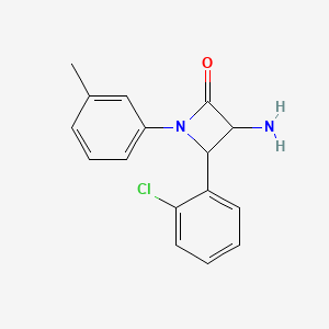3-Amino-4-(2-chlorophenyl)-1-(m-tolyl)azetidin-2-one - 